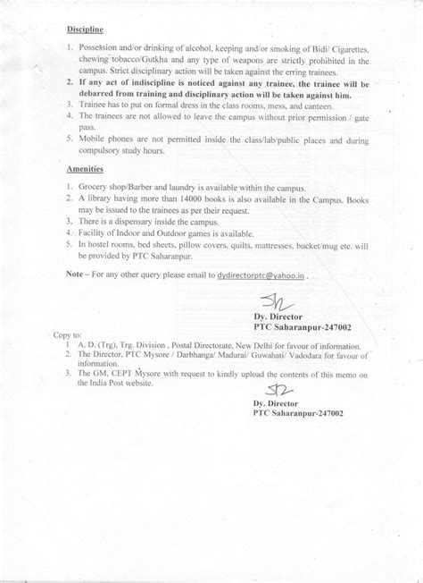 Training Calendar for the 2nd Quarter 2018-2019 of PTC Saharanpur - DoP ...
