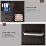 Buy 2 Drawer Mobile File Cabinet Wood Lateral Filing Cabinet Door ...