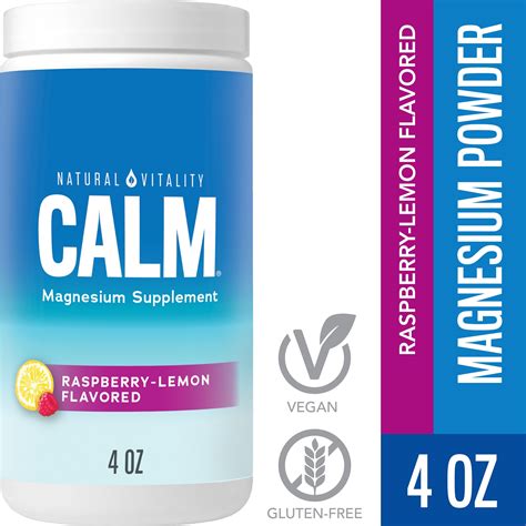 Natural Vitality Calm Magnesium Citrate Supplement Powder Drink Mix ...
