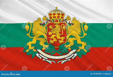 Flag of Bulgaria stock image. Image of flag, texture - 131897091