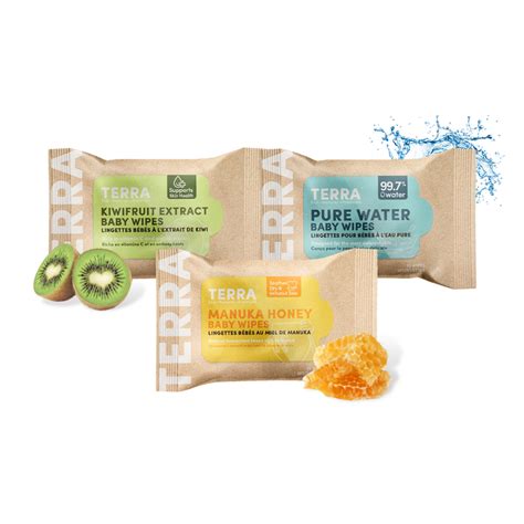 TERRA Baby Wipes Mini Pack 10 Wipes Free Sample