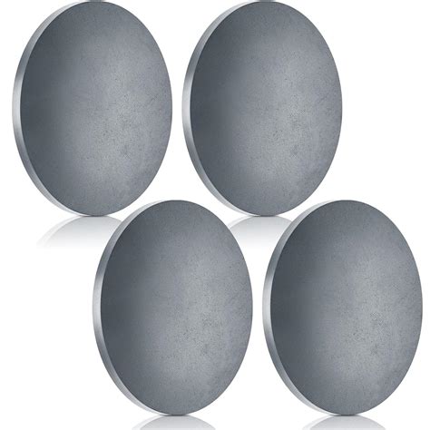 Amazon.co.jp: Therwen 4パック 熱間圧延鋼板 直径1/4インチ x 4インチ 円 4インチ ラウンドメタルプレート 溶接 ...