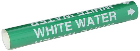 Brady 5793-O High Performance - Wrap Around Pipe Marker, B-689, White ...