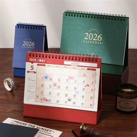 Printed Calendars - Promotional 2026 New Year Table Desk Calendar ...