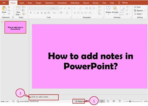 How to Insert Notes into PowerPoint Slides 的图像结果