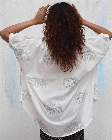 Buy Flor d’Luna Block Printed Cotton Shirt | Women Shirt Stylish