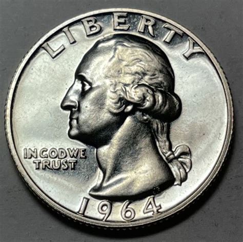 1964 Washington Quarters Silver Composition 4853 - For Sale, Buy Now ...