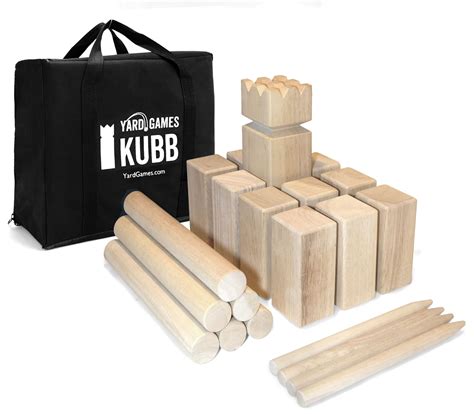 Regulation Kubb Set | Official Size Game & Carrying Case — YardGames.com