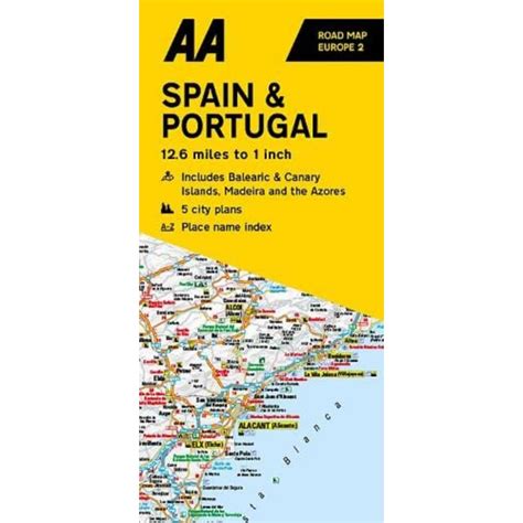 Buy Aa Road Map Spain & Portugal Book Online at Low Prices in India ...
