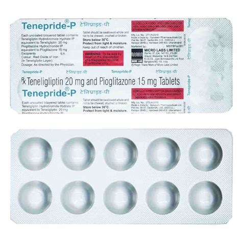 Tenepride P 20/15 mg Tablet | Uses, Side Effects, Price | Apollo Pharmacy