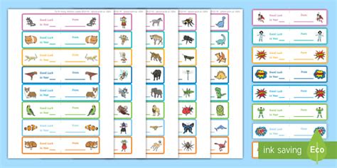 Printable pencil labels | End of year (teacher made)