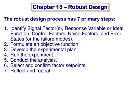 Robust Design Examples 的图像结果