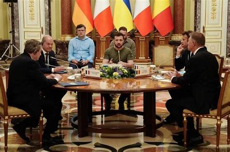乌克兰总统会见德法意三国领导人-新闻-财商时报