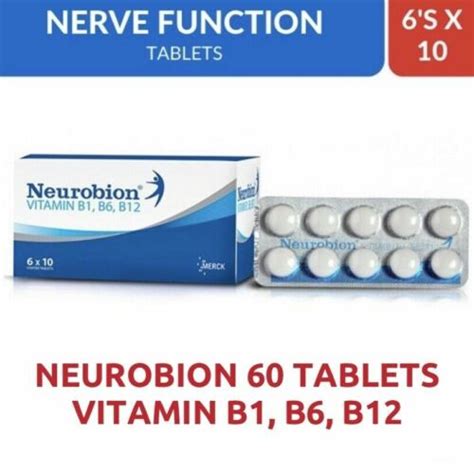 Buy Neurobion Merck Vitamin B Complex B1, B6, B12 Nervous System 60 ...