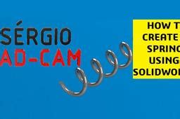 Making a Spring SolidWorks 2021 的图像结果