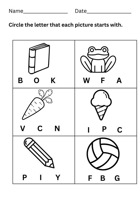 Initial Letter Sound Worksheet Phonics Beginning Sounds Archives