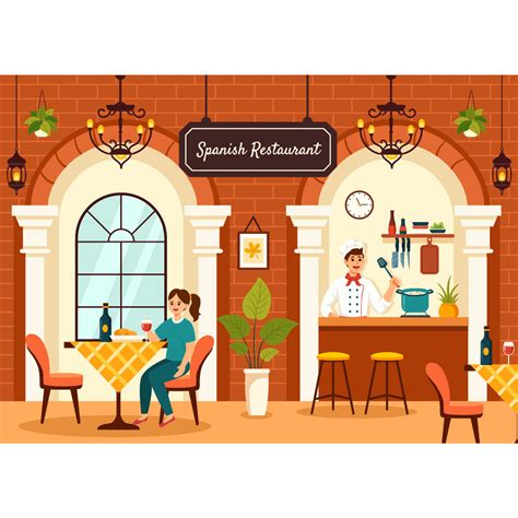 12 Spanish Food Cuisine Illustration - MasterBundles