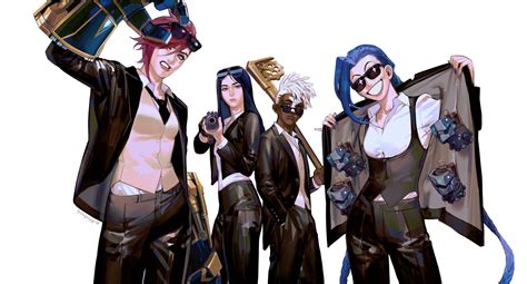 Arcane Legends: Ekko, Jinx, Caitlyn & Vi HD Wallpaper Showcase