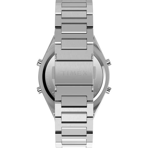 Timex Q-Timex Q80 Continental 39mm Stainless Steel Bracelet Men's Watch ...