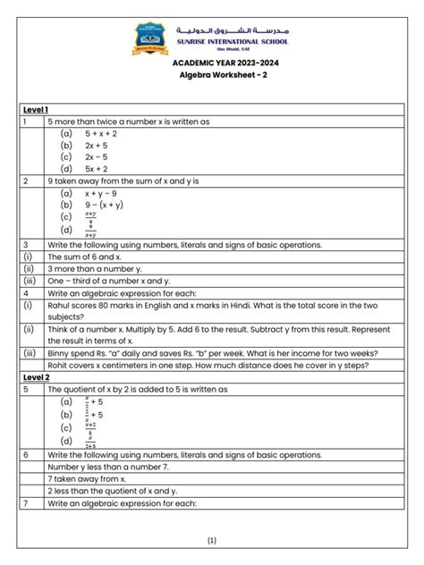 Image result for Algebra Corbettmaths Worksheet