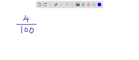 SOLVED:Write each decimal as a fraction. 0.04
