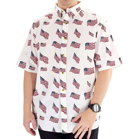 Men's Patriotic Button Up Shirts