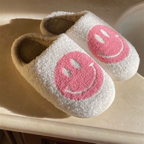Smiley Face Slippers/ Smile Slippers/ Happy Face Slippers/ | Etsy