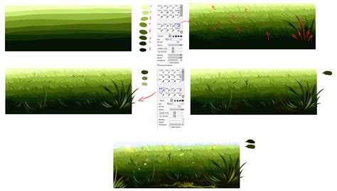 Image result for Drawing Grass Tutorial
