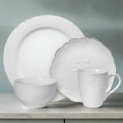 French Lace White Dinnerware Set – Pfaltzgraff