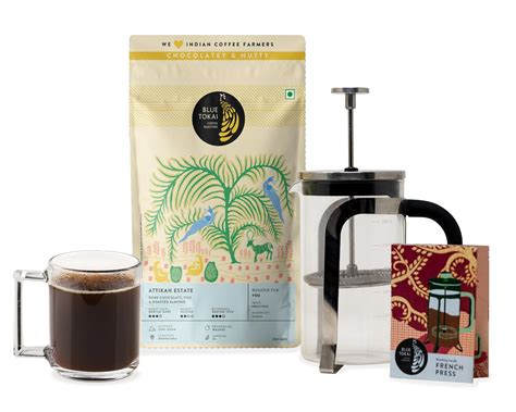 Blue Tokai Coffee Roasters Blue Tokai Coffee French Press Kit Gift Pack ...