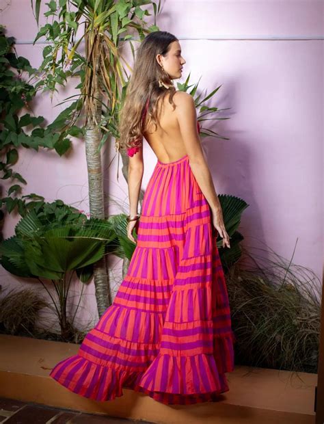 LOLA MAXI DRESS STRIPE