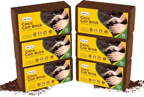 Amazon.com : Coco Coir for Organic Coconut Coir- 4 Pack Coco Coir Brick ...