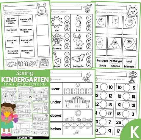 Spring Kindergarten Worksheets and Activities No Prep - Worksheets Library