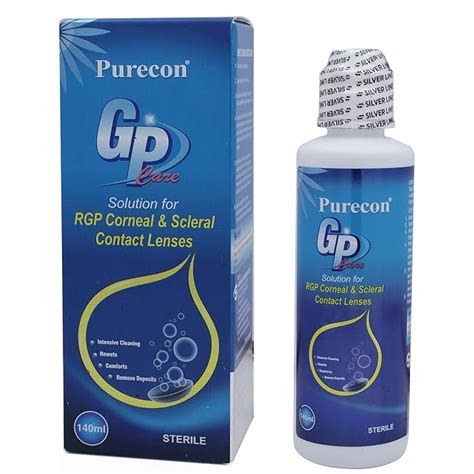 Buy Purecon GP Contact Lens Solution – 140ml RGP Lens Cleaner ...