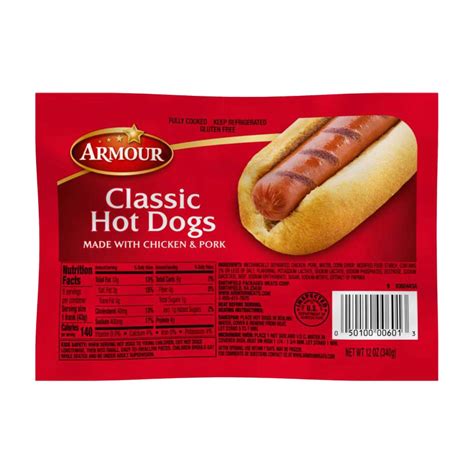 Buy Armour Classic Hot Dogs, Chicken & Pork, 12 oz from Dollar General ...