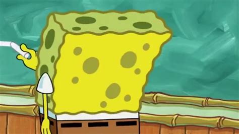 spongebob writing on a chalkboard - YouTube
