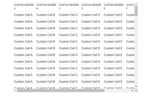 Advanced CSS JavaScript Table 的图像结果