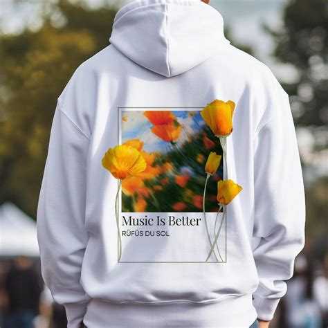 Rüfüs Du Sol Hoodie, Music is Better, Rufus Du Sol Merch, Rufus Su Sol ...