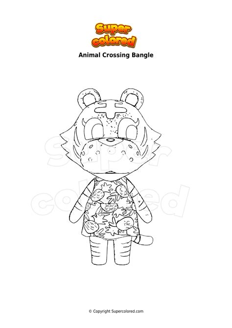 Coloring page Animal Crossing Lily - Supercolored.com