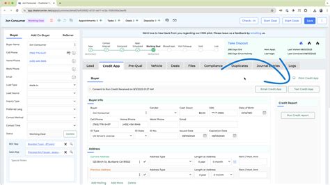 How to Provide Credit Applications and Run Customer Credit – DealerCenter Support