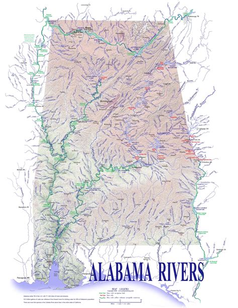 Alabama rivers map rivers of alabama alabama creeks alabama streams ...