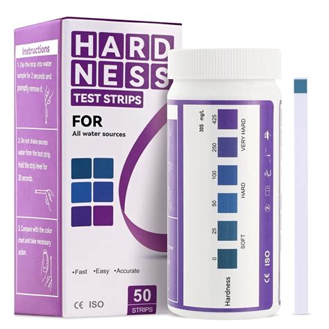 AAwipes Water Hardness Test Kit 0-425 pmm Hard Water Test Strips ...