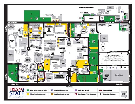 Fresno State Map | Campus map, California state university, Fresno ...