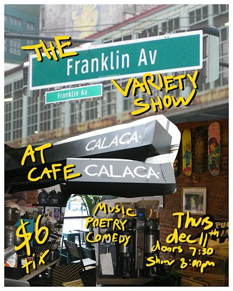 The Franklin Ave Variety Show, Café Calaca, Brooklyn, 11 December 2025 ...