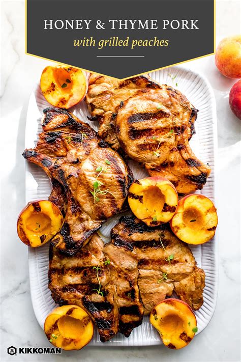 Sweet & Savory Grilling with Grilled Peaches and Pork Chops