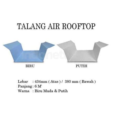 Jual TALANG AIR ATAP ROOFTOP - Putih - Jakarta Utara - Materialhaus ...