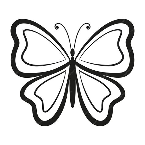 Butterfly Outline Clipart