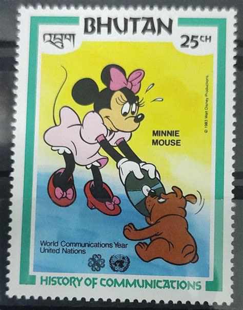 Bhutan Mickey mouse single stamps – Bharat Exotics