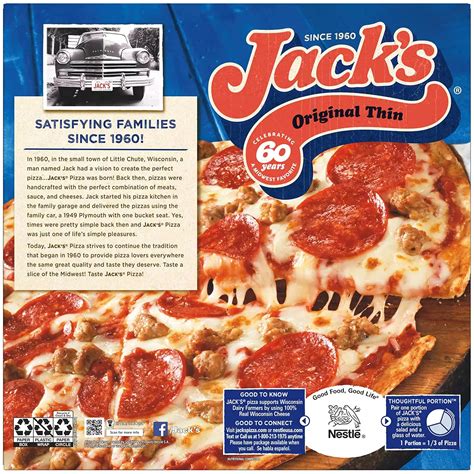 Jack's Original Preservative Free Crust Thin Sausage and Pepperoni ...