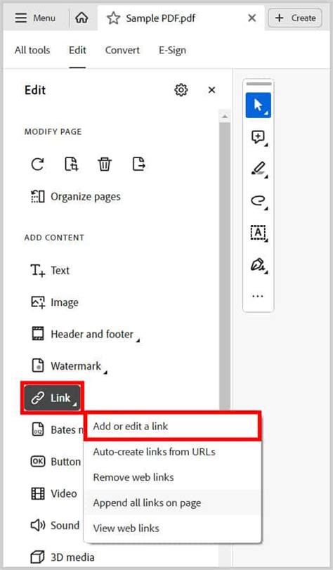 JavaScript to Add Link in Adobe 的图像结果
